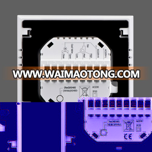 LCD Display Air Conditioning Programmable Room Thermostat Room Temperature Controller Thermometer for Fan Coil Unit